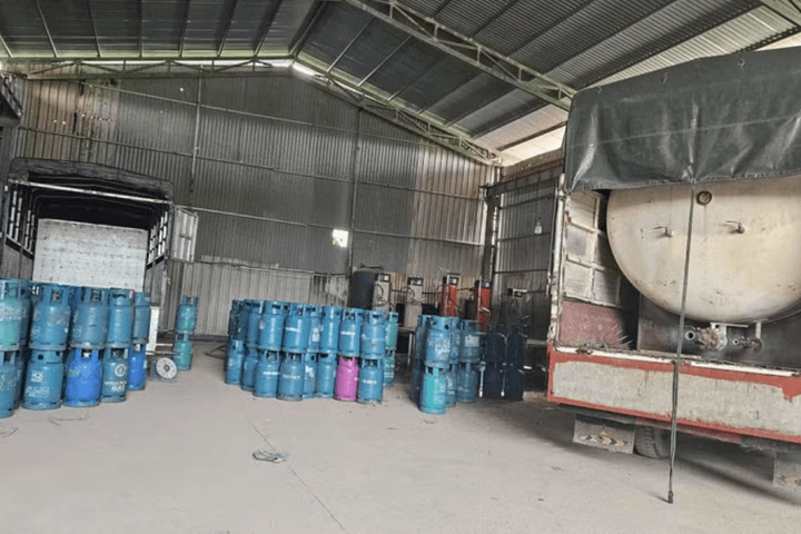 Phát hiện đường dây khép kín: San chiết, vận chuyển, phân phối, bán lẻ gas