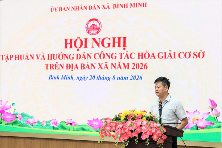 Bình Minh nâng cao nghiệp vụ, kiện toàn tổ hòa giải ở cơ sở