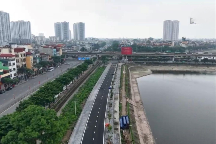 Phường Hoàng Liệt phân luồng đoạn kết nối đường Nguyễn Hữu Thọ và phố Hoàng Liệt