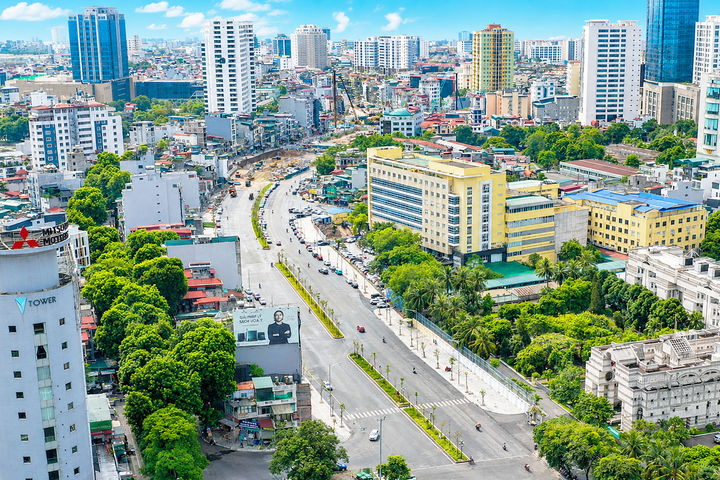 Công trường dự án Vành đai 1 trên đường về đích
