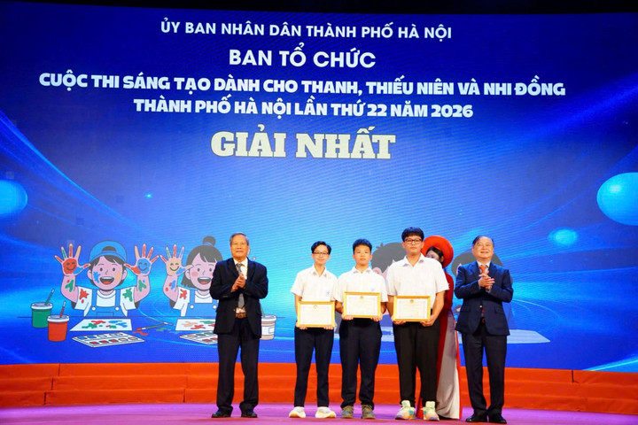 Robot đa nhiệm HOMI đạt giải Nhất Cuộc thi Sáng tạo dành cho thanh, thiếu niên và nhi đồng Hà Nội lần thứ 22
