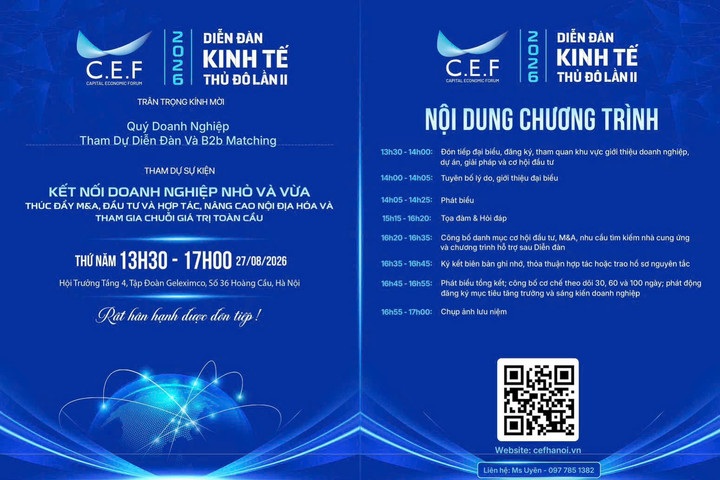 Diễn đàn Kinh tế Thủ đô lần thứ II: Kết nối doanh nghiệp nhỏ và vừa với nguồn lực tăng trưởng