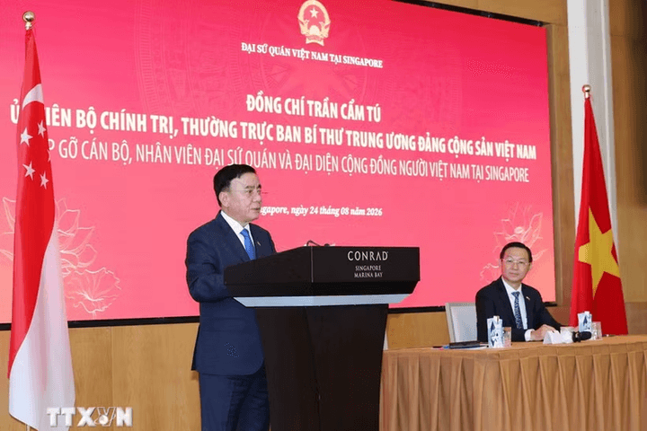 Thường trực Ban Bí thư Trần Cẩm Tú: Gắn kết kiều bào, tạo động lực mới cho quan hệ Việt Nam - Singapore