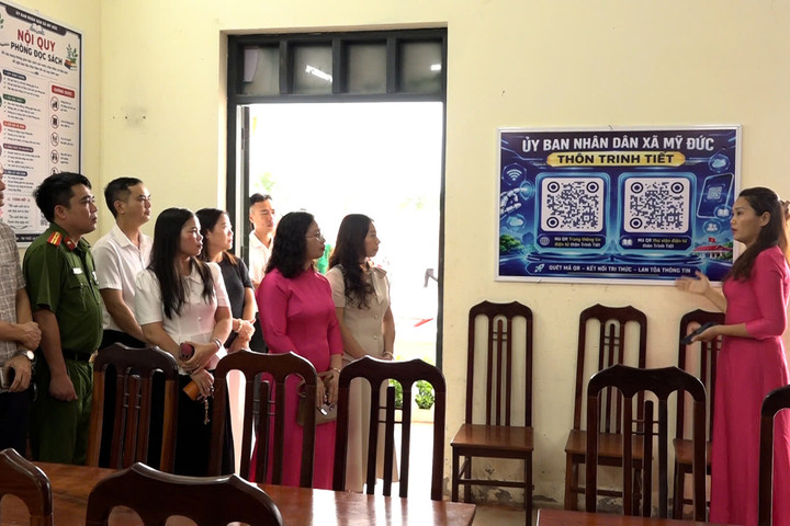 Xã Mỹ Đức: Ra mắt mô hình “Nhà văn hóa thông minh”