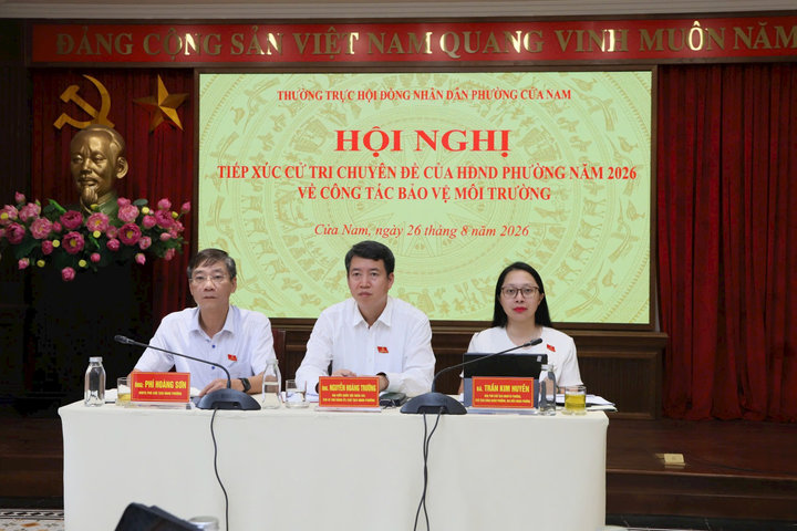 Phường Cửa Nam tiếp xúc cử tri chuyên đề về công tác bảo vệ môi trường