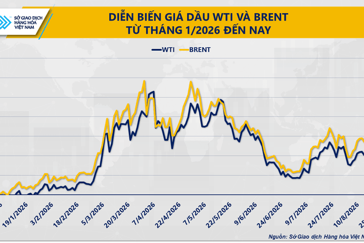 Giá dầu giảm gần 4%, đường thấp nhất hai tuần