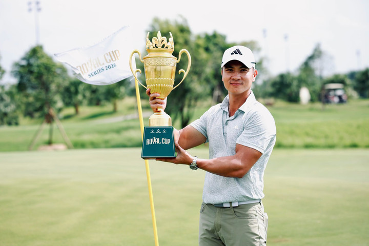 Golfer Trần Lê Duy Nhất lội ngược dòng đăng quang ngôi vô địch Royal Cup Series 2026