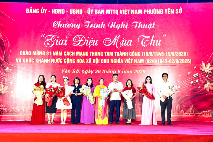 Phường Yên Sở tổ chức chương trình “Giai điệu mùa thu” chào mừng Quốc khánh 2-9