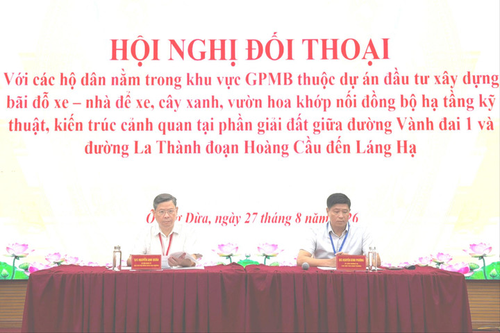 Đối thoại thẳng thắn trong giải phóng mặt bằng Dự án bãi đỗ xe tại Vành đai 1