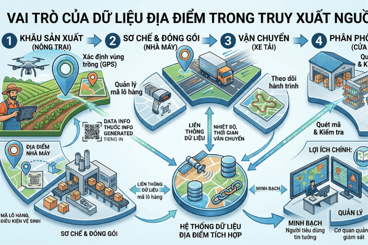 Dữ liệu địa điểm góp phần nâng tầm chuỗi giá trị cung ứng