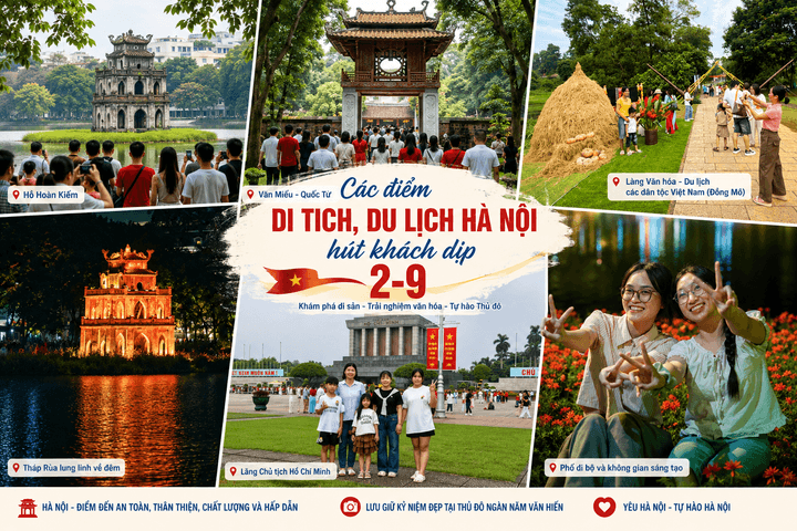 Các điểm di tích, du lịch của Hà Nội hút khách trong kỳ nghỉ lễ 2-9