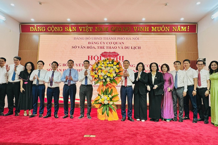 Thành lập Đảng bộ cơ quan Sở Văn hóa, Thể thao và Du lịch thành phố Hà Nội