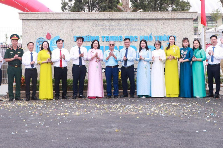 Khánh thành Trường THPT Trung Giã, tạo không gian học tập hiện đại