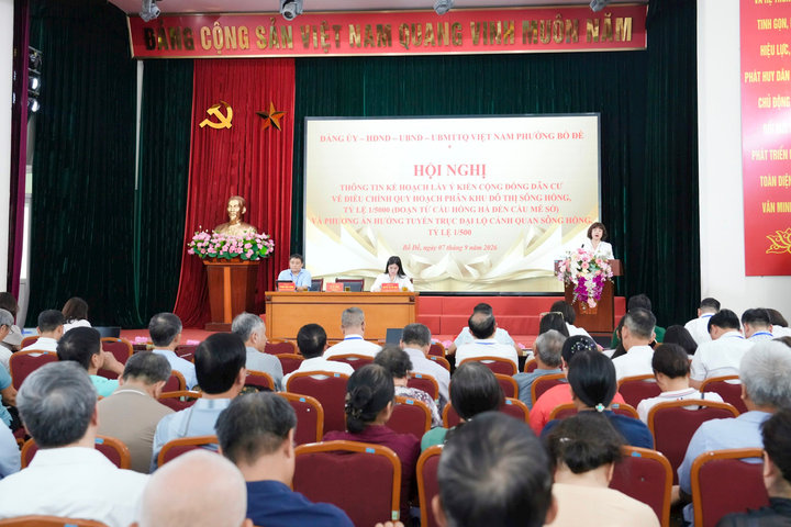 Phường Bồ Đề lấy ý kiến nhân dân về điều chỉnh Quy hoạch phân khu đô thị sông Hồng