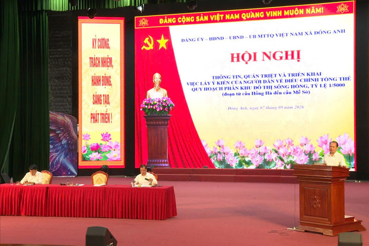 Đông Anh lấy ý kiến về điều chỉnh tổng thể Quy hoạch phân khu đô thị sông Hồng