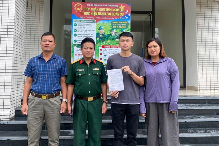 Xã Đan Phượng: Tiếp nhận 28 đơn tình nguyện nhập ngũ năm 2027