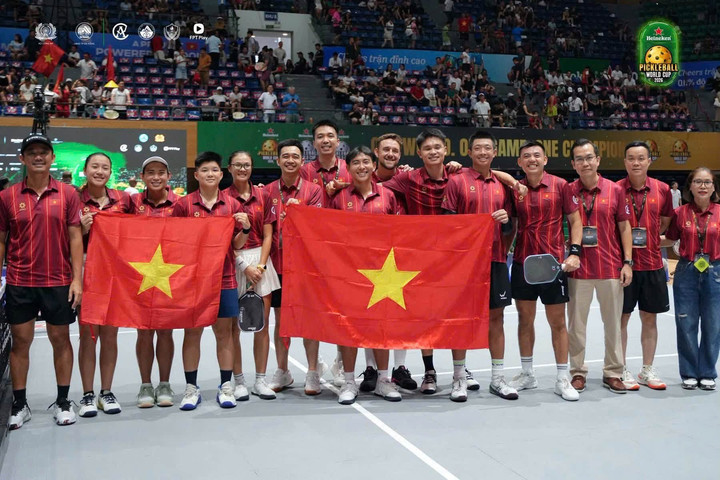 Pickleball Việt Nam tạo dấu ấn lớn tại World Cup trên sân nhà