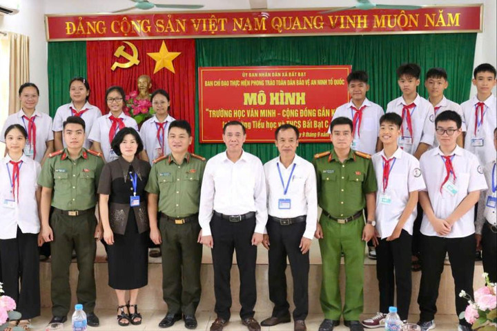 Bất Bạt triển khai mô hình “Trường học văn minh - cộng đồng gắn kết”