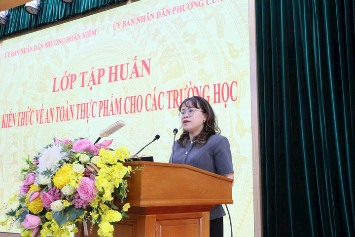 Tập huấn kiến thức an toàn thực phẩm cho các trường học phường Cửa Nam, Hoàn Kiếm