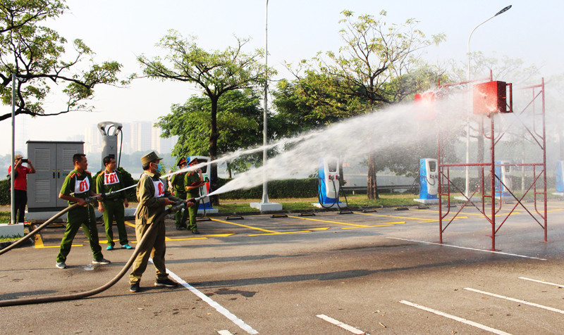 Hội thao chữa cháy, cứu nạn, cứu hộ tại quận Hoàng Mai