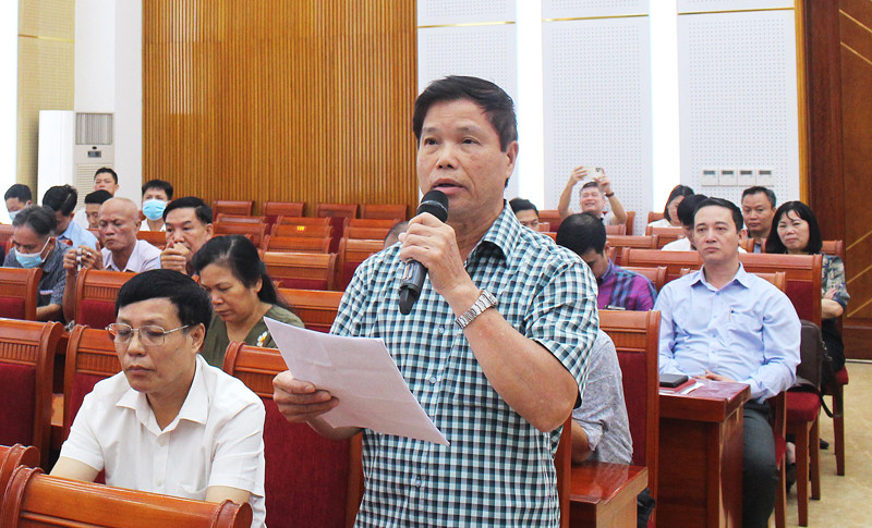 Quận Hoàng Mai tiếp xúc cử tri chuyên đề về bảo đảm vệ sinh môi trường