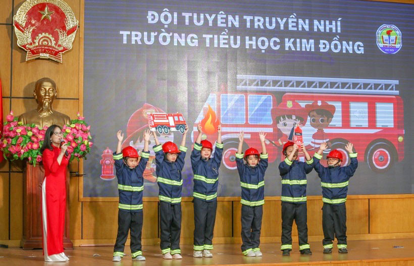 Trường Tiểu học Việt Nam - Cuba đạt giải nhất hội thi tuyên truyền phòng cháy, chữa cháy