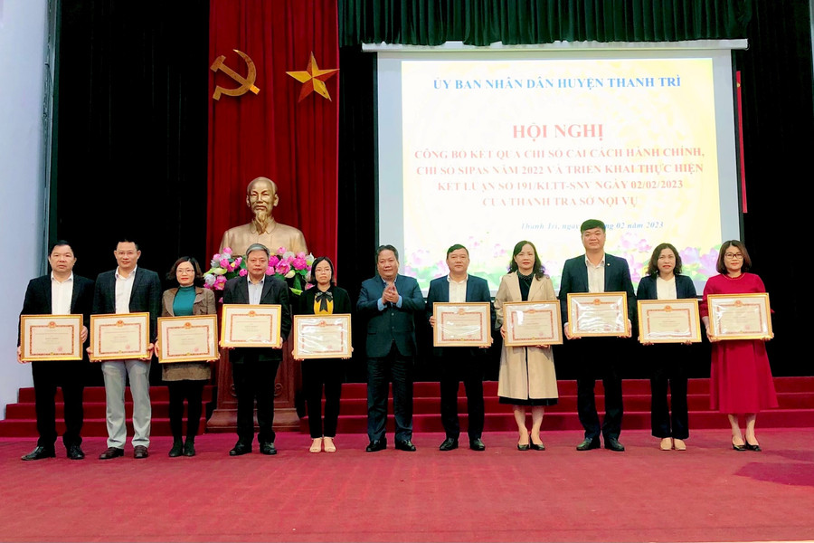 Huyện Thanh Trì: Công bố kết quả chỉ số cải cách hành chính, chỉ số SIPAS năm 2022