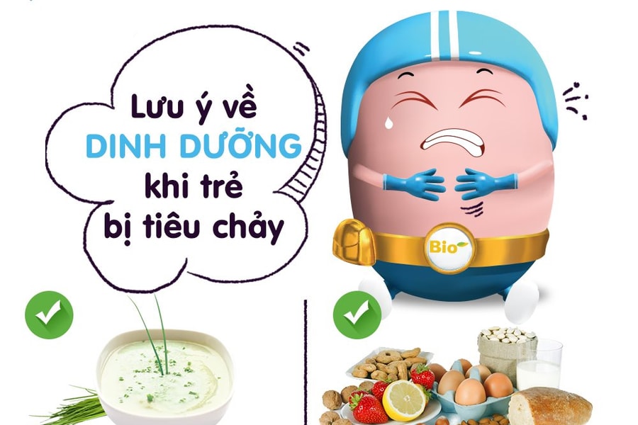 Những thực phẩm nên dùng khi trẻ bị tiêu chảy