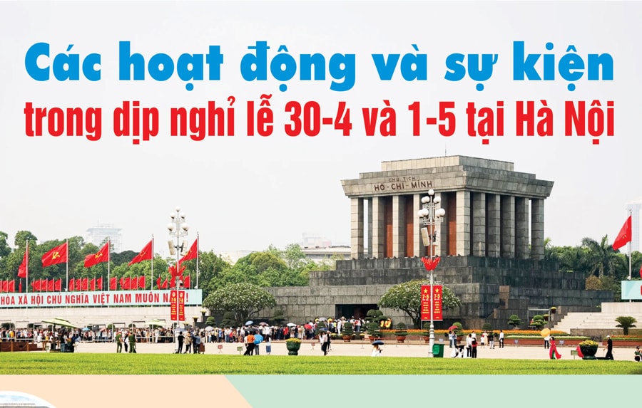 Nhiều hoạt động, sự kiện hấp dẫn tại Hà Nội dịp lễ 30-4 và 1-5