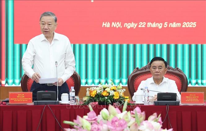 Tổng Bí thư Tô Lâm làm việc với Ủy ban Kiểm tra Trung ương