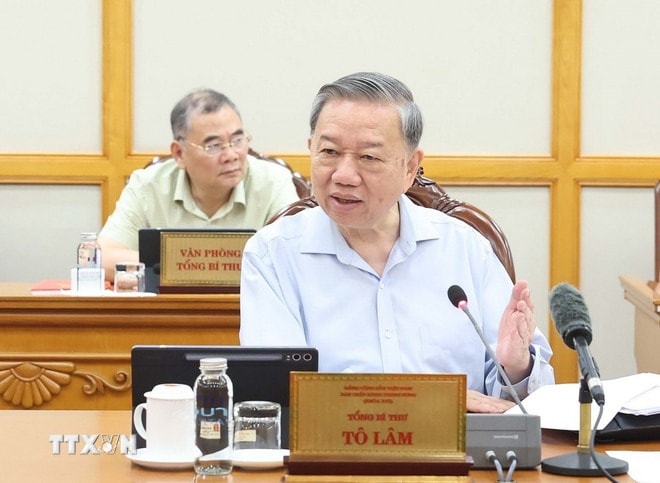 Tổng Bí thư Tô Lâm: Bố trí, sắp xếp cán bộ đúng nguyên tắc, không để phát sinh vấn đề phức tạp nội bộ