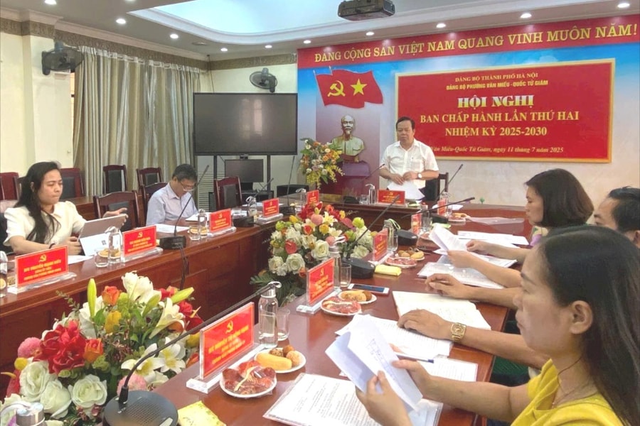 Đảng bộ phường Văn Miếu - Quốc Tử Giám kiện toàn tổ chức cơ sở Đảng