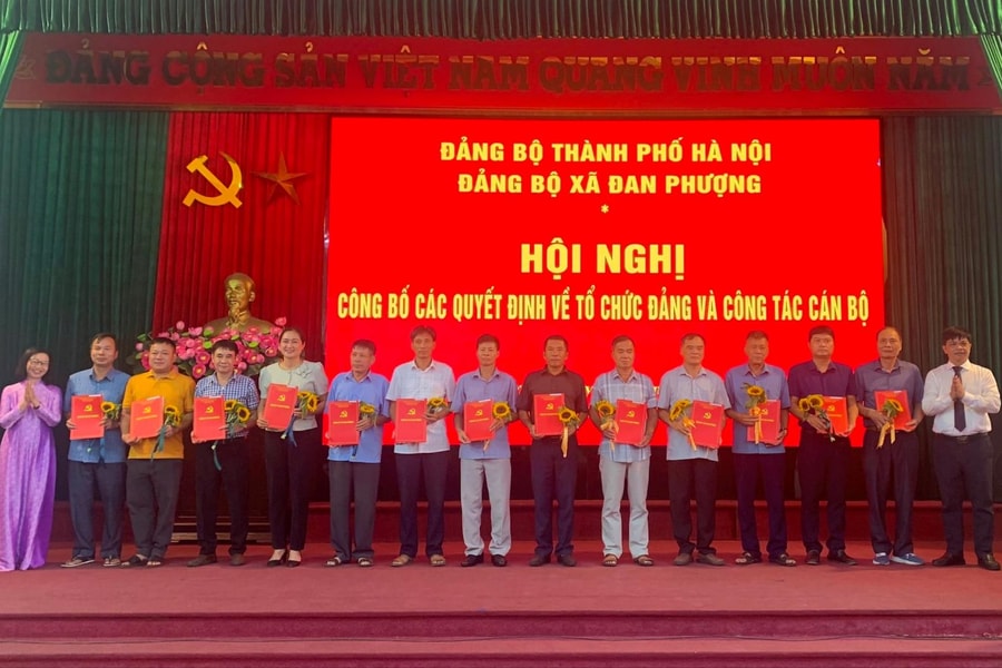 Xã Đan Phượng có 66 Đảng bộ, chi bộ trực thuộc