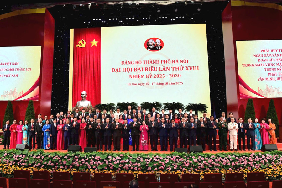 Đồng chí Bùi Thị Minh Hoài trúng cử Ban Chấp hành Đảng bộ thành phố Hà Nội khóa XVIII với số phiếu cao nhất