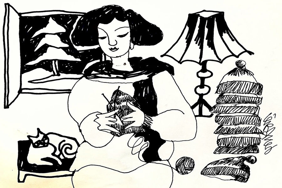 Những sợi len mùa đông