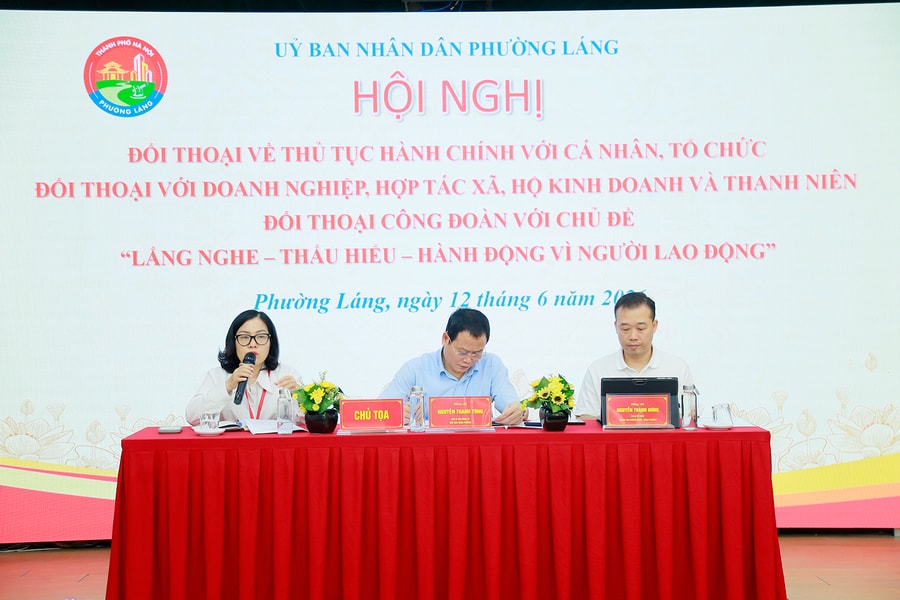 Phường Láng: Lắng nghe từ cơ sở, hành động vì người dân và người lao động