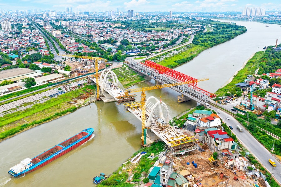 Cầu Đuống mới trên chặng “nước rút”