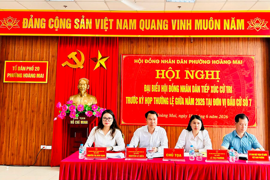 Phường Hoàng Mai giải quyết ngay nhiều vấn đề dân sinh bức xúc