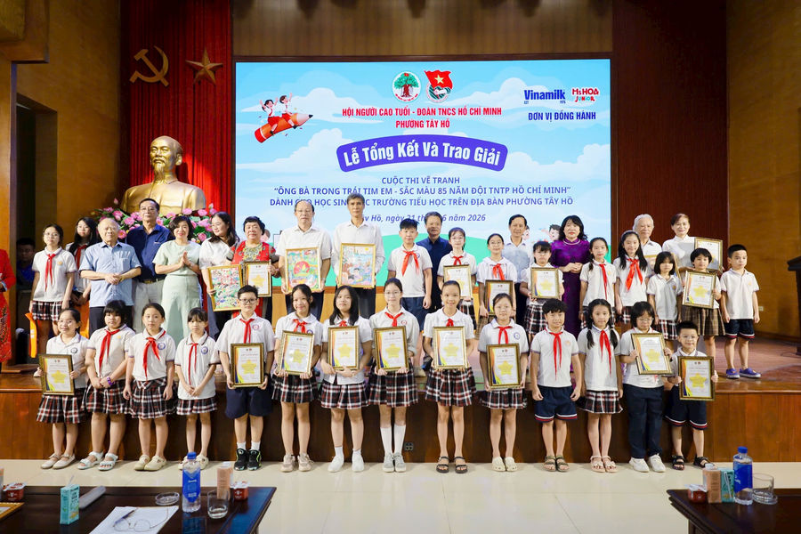 Phường Tây Hồ: Tôn vinh tình cảm gia đình qua cuộc thi vẽ tranh thiếu nhi