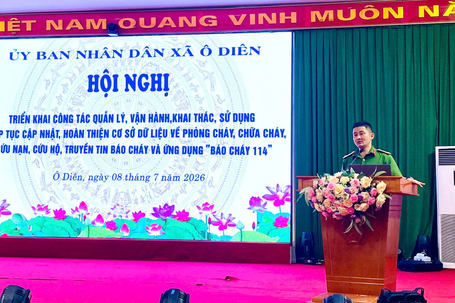 Xã Ô Diên đẩy mạnh chuyển đổi số trong công tác phòng cháy, chữa cháy