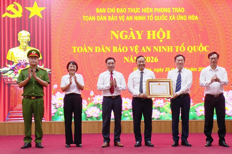 Ứng Hòa phát huy sức mạnh toàn dân bảo vệ an ninh Tổ quốc