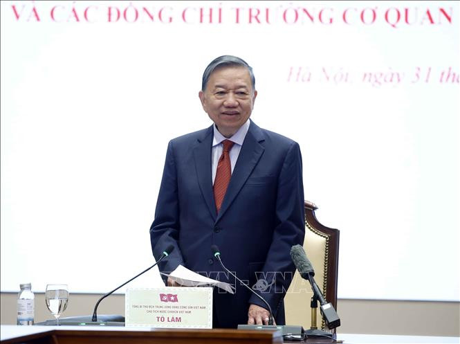 Tổng Bí thư, Chủ tịch nước Tô Lâm: Xác định ngoại giao phục vụ phát triển là trung tâm