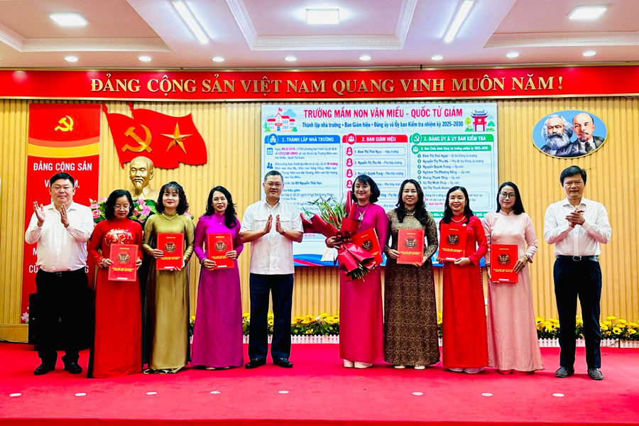 Phường Văn Miếu - Quốc Tử Giám công bố các trường công lập mới sau sắp xếp