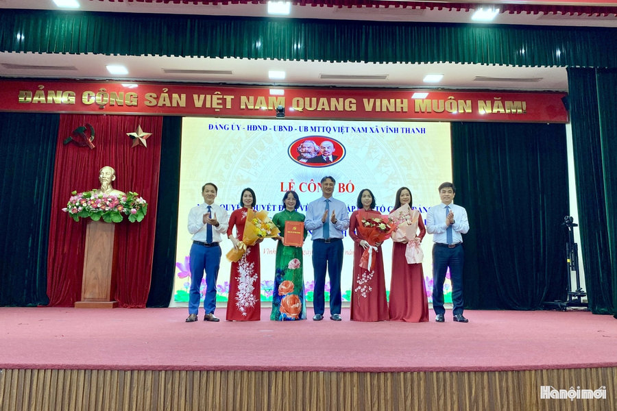 Xã Vĩnh Thanh sắp xếp trường công lập và thành lập lực lượng dân quân thường trực