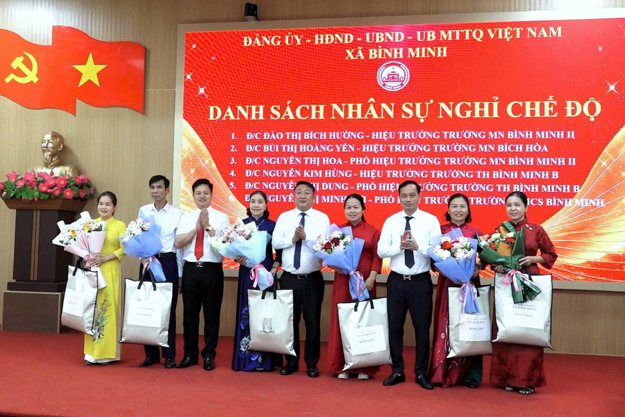 Xã Bình Minh còn 9 trường công lập sau sắp xếp