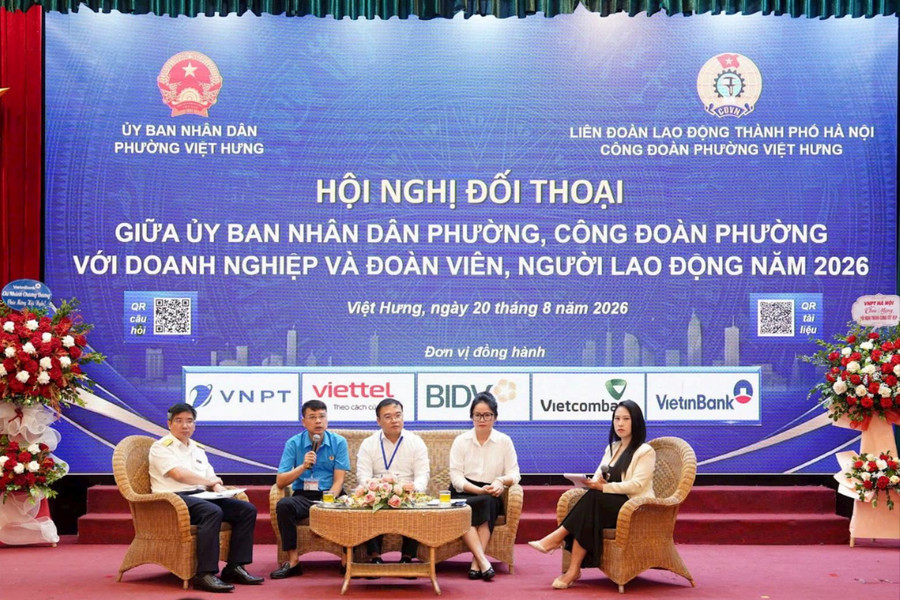 Phường Việt Hưng: Đối thoại, tháo gỡ vướng mắc cho doanh nghiệp, người lao động