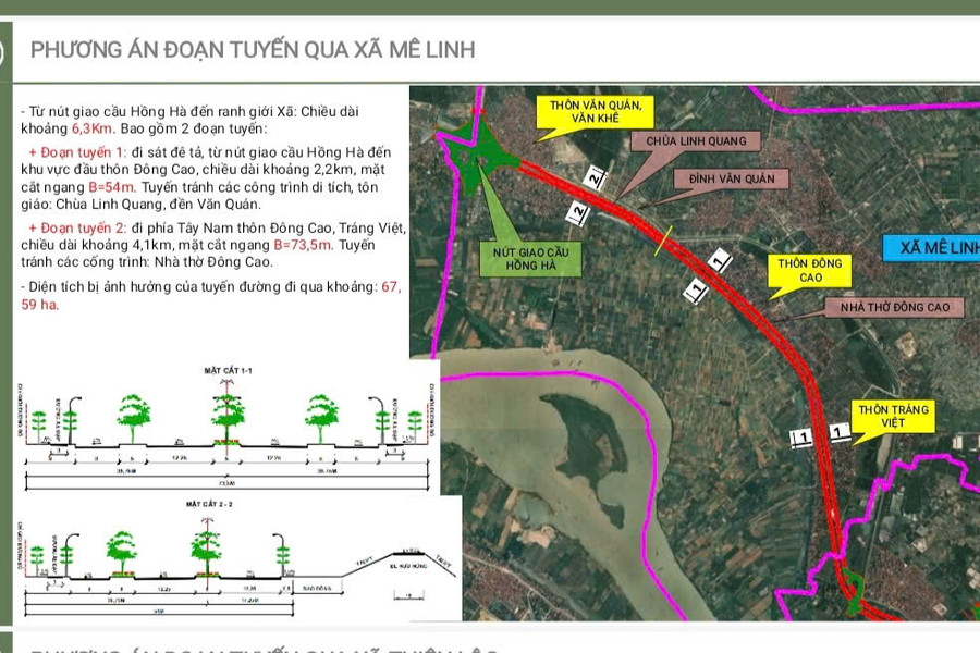 Xã Mê Linh: Tổ chức 5 điểm lấy ý kiến nhân dân về quy hoạch phân khu đô thị sông Hồng