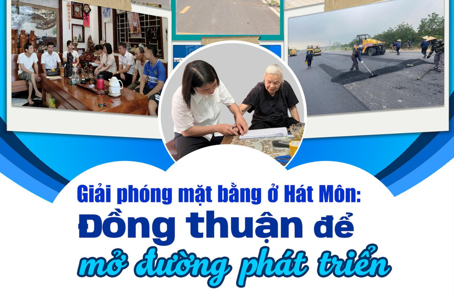 Giải phóng mặt bằng ở Hát Môn: Đồng thuận để mở đường phát triển