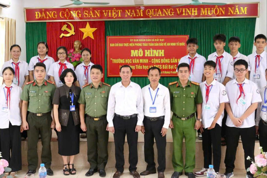 Bất Bạt triển khai mô hình “Trường học văn minh - cộng đồng gắn kết”