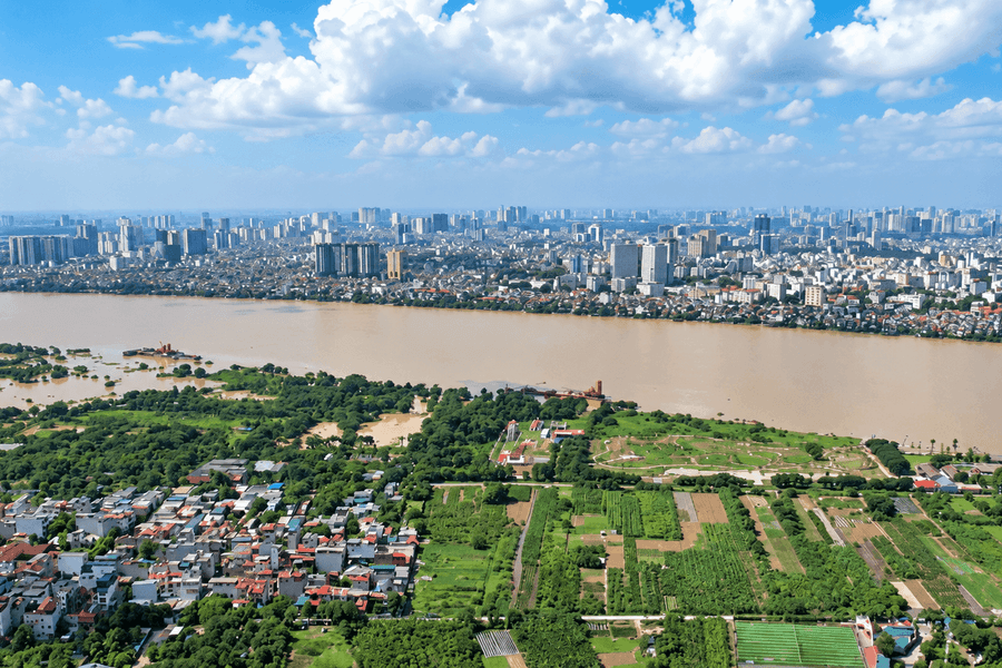 Sông Hồng trong không gian phát triển mới của Hà Nội